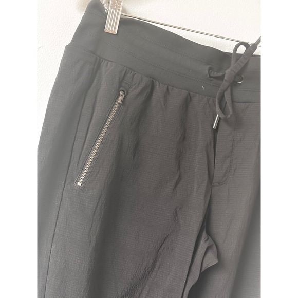 Athleta Trekkie North Jogger Pants Women's Black Drawstring Zipper Pockets - Picture 5 of 9